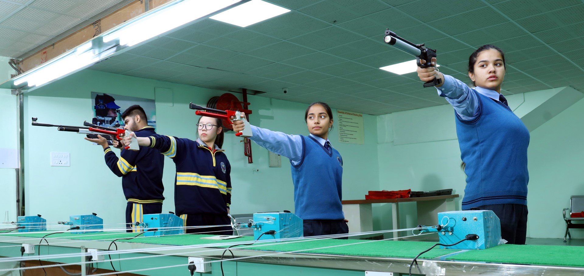 2 students talking and smiling