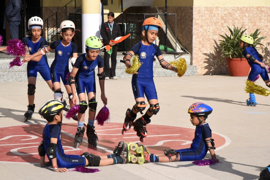 Inter-house and inter-school competitions foster teamwork and healthy competition.